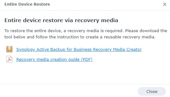 active backup for business windows
