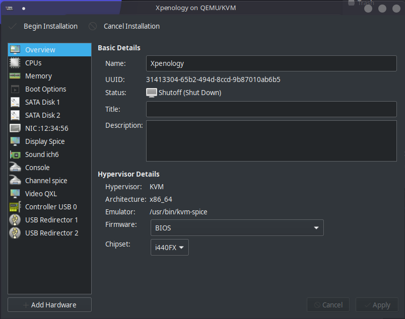 How to Install Xpenology on a Linux KVM/QEMU Virtual Machine! 11 final install