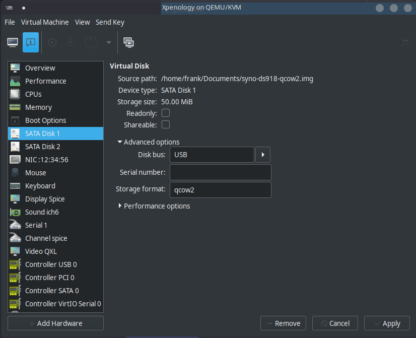 kvm disk changes