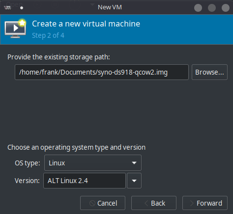 create virtual machine