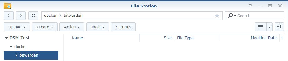 How to Setup Bitwarden on a Synology NAS! 1 bitwarden folder creation in dsm. - How to Setup Bitwarden on a Synology NAS.