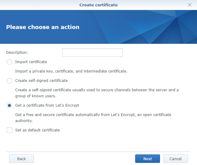 gettings let's encrypt certificate