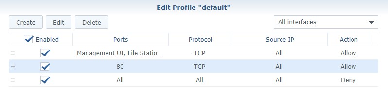 synology firewall settings