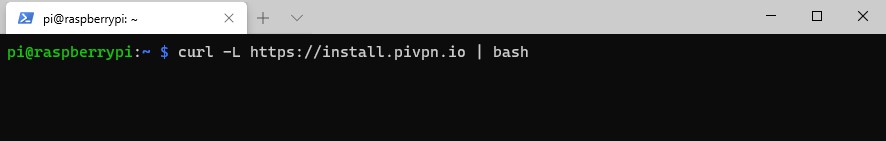 wireguard raspberry pi - running the pivpn command
