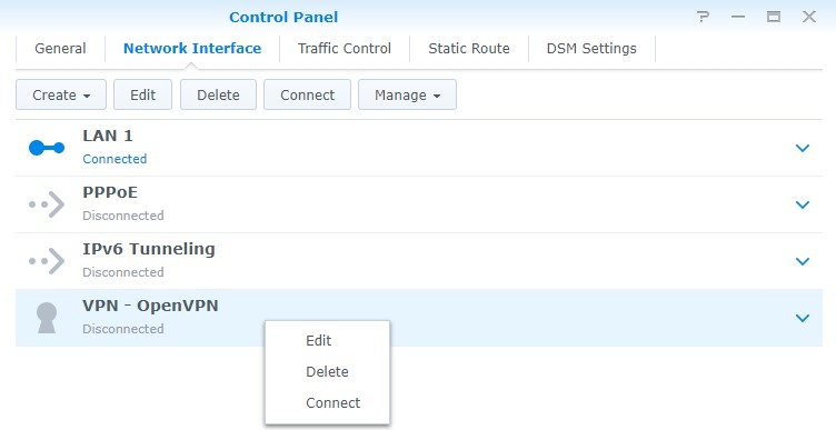 openvpn network interface