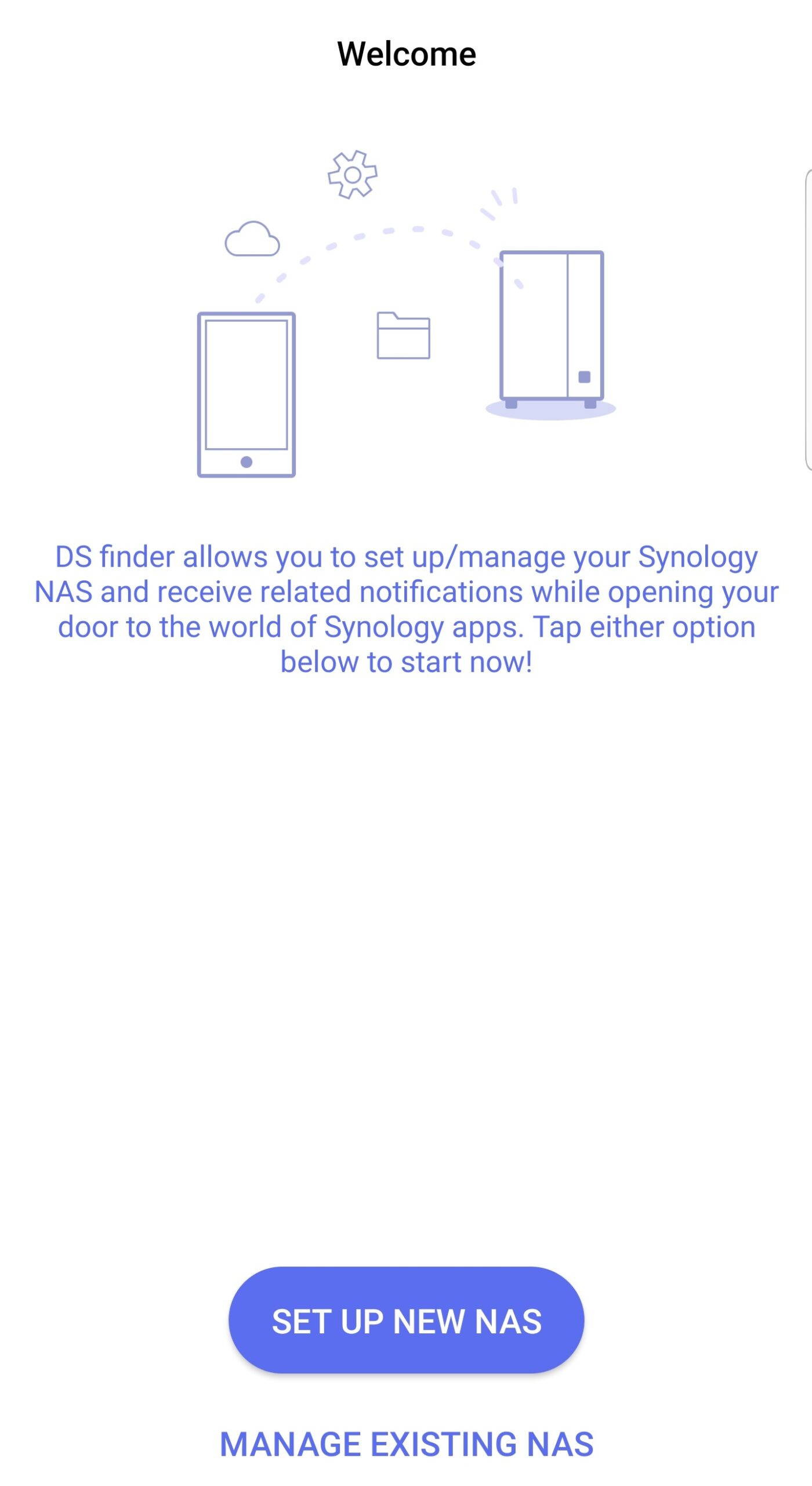 ds finder app to set up nas