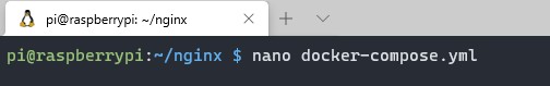 nginx proxy manager raspberry - create docker-compose file