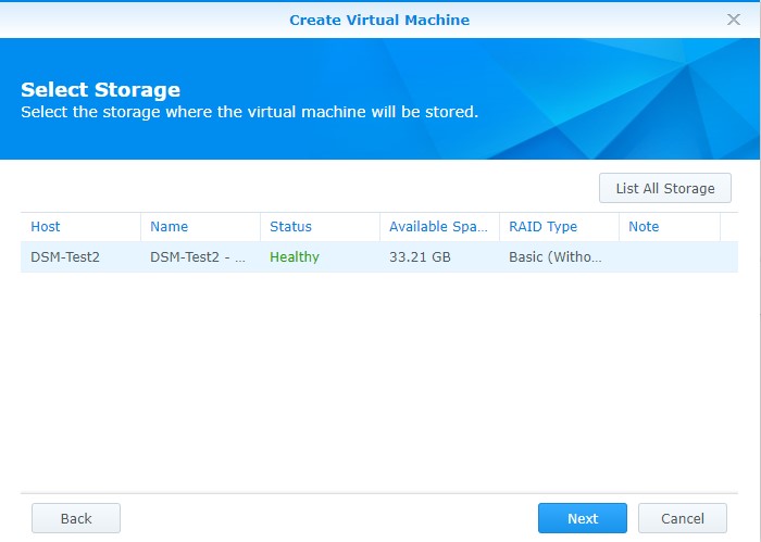 selecting the correct storage