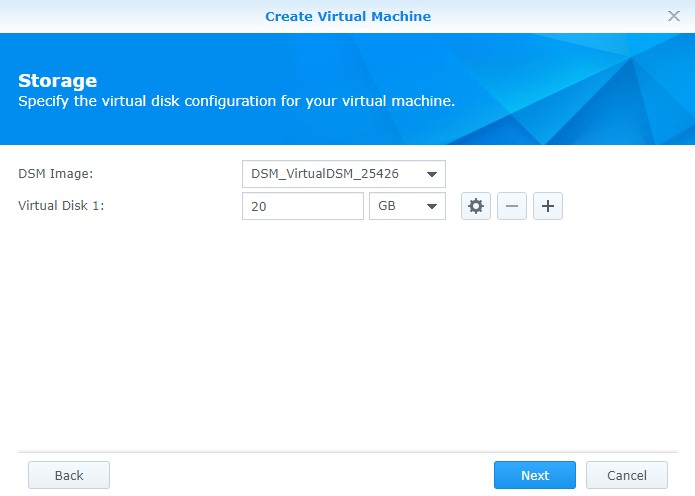 adding a hard drive to the VM