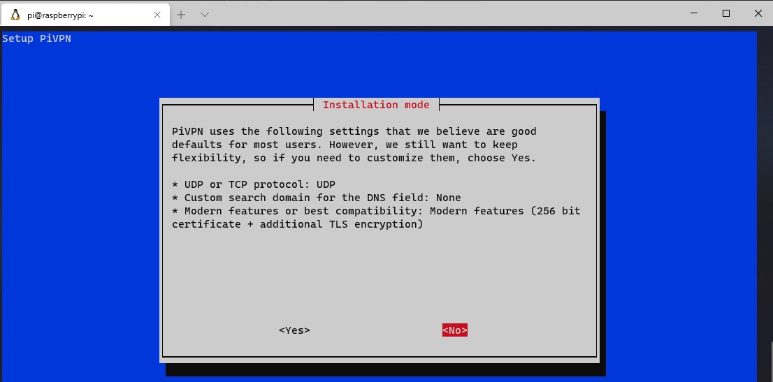 openvpn raspberry pi - udp or tcp mode