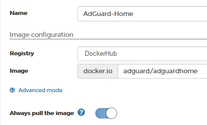 adguard home openmediavault name and image