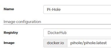 openmediavault pi-hole container name