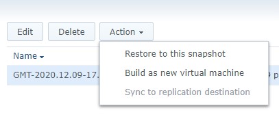 Install Synology's DSM 7.0 Beta as a Virtual Machine! 10 snapshot restoring
