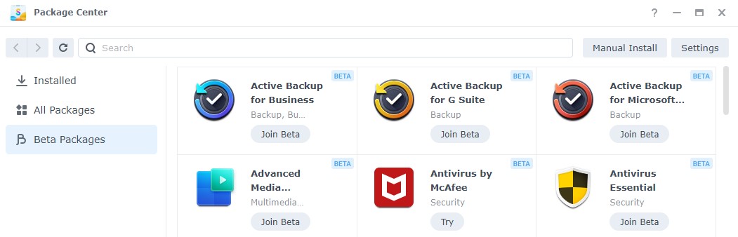 Install Synology's DSM 7.0 Beta as a Virtual Machine! 8 synology dsm 7 package center