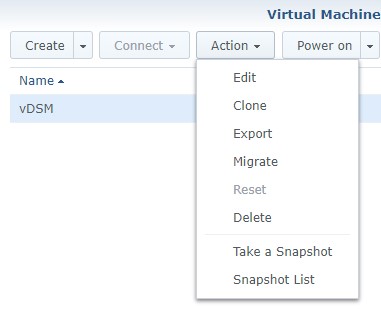 Install Synology's DSM 7.0 Beta as a Virtual Machine! 9 virtual machine rollback via snapshot