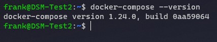 update docker compose synology - current docker-compose version