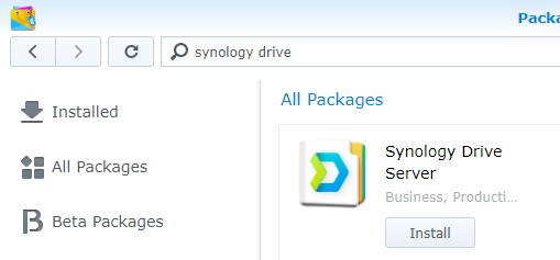 how to set up synology drive