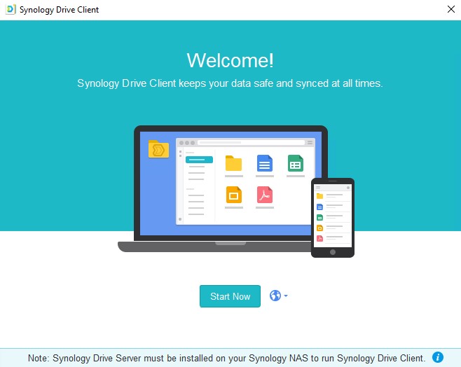 synology drive main screen