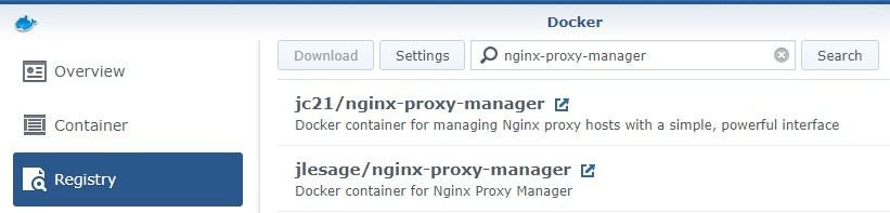 How to Update Docker Containers on a Synology NAS - registry of containers