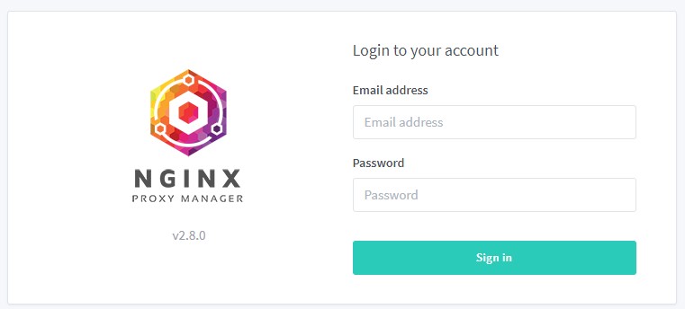 new nginx proxy manager version showing it was updated