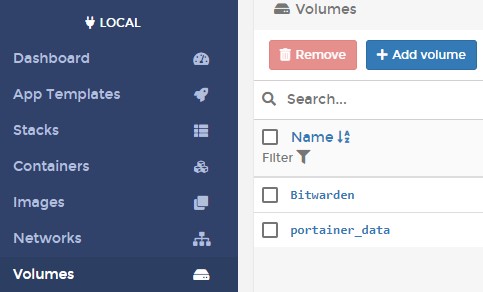 emby raspberry pi - volume settings in portainer