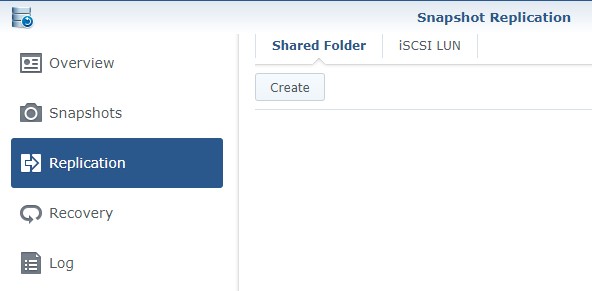 how to set up snapshot replication on a synology nas
