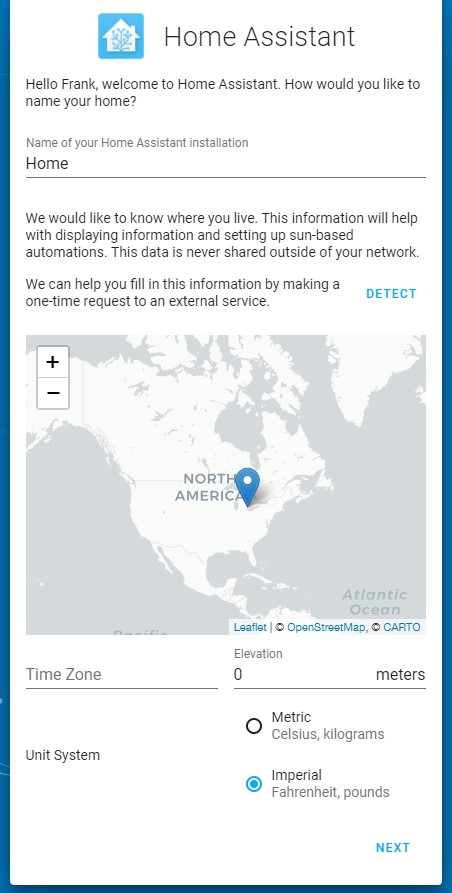 changing the home assistant location settings.