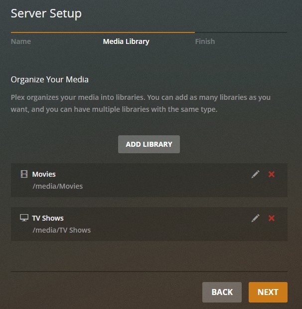 media folder setup process