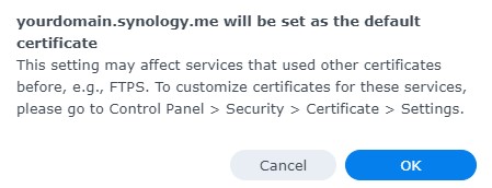 synology nas access remotely - getting a certificate