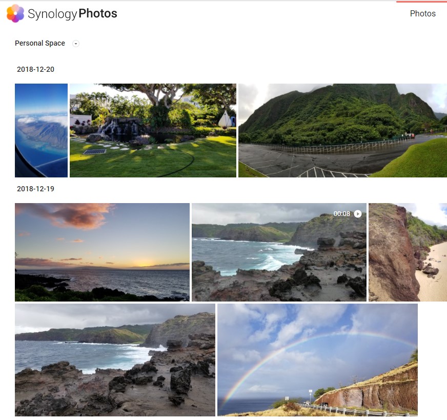 synology photos overview