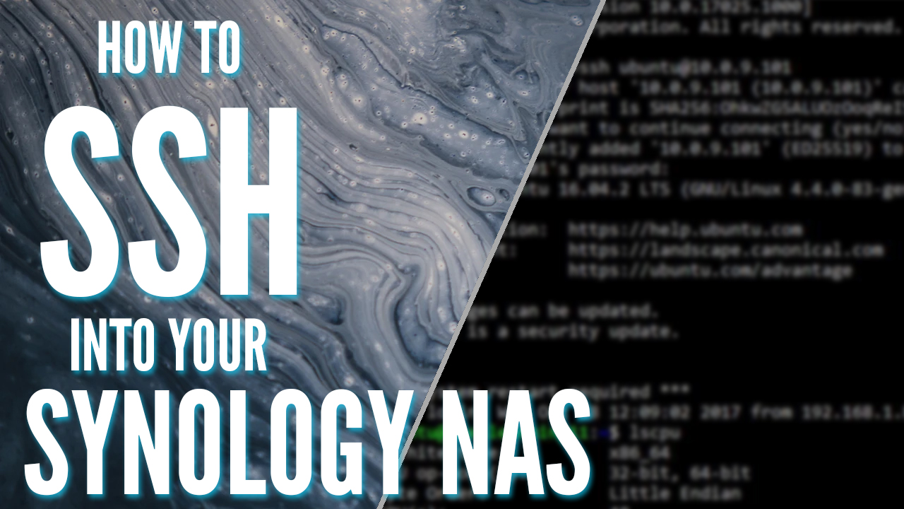How to SSH into a Synology NAS