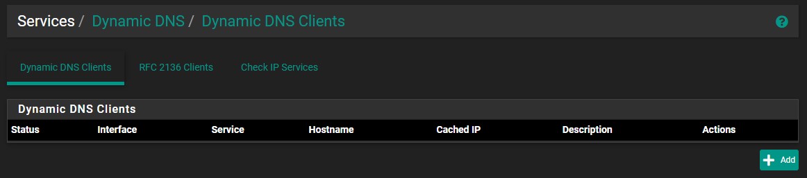 Use DuckDNS to Set Up DDNS on pfSense - pfsense dynamic dns page