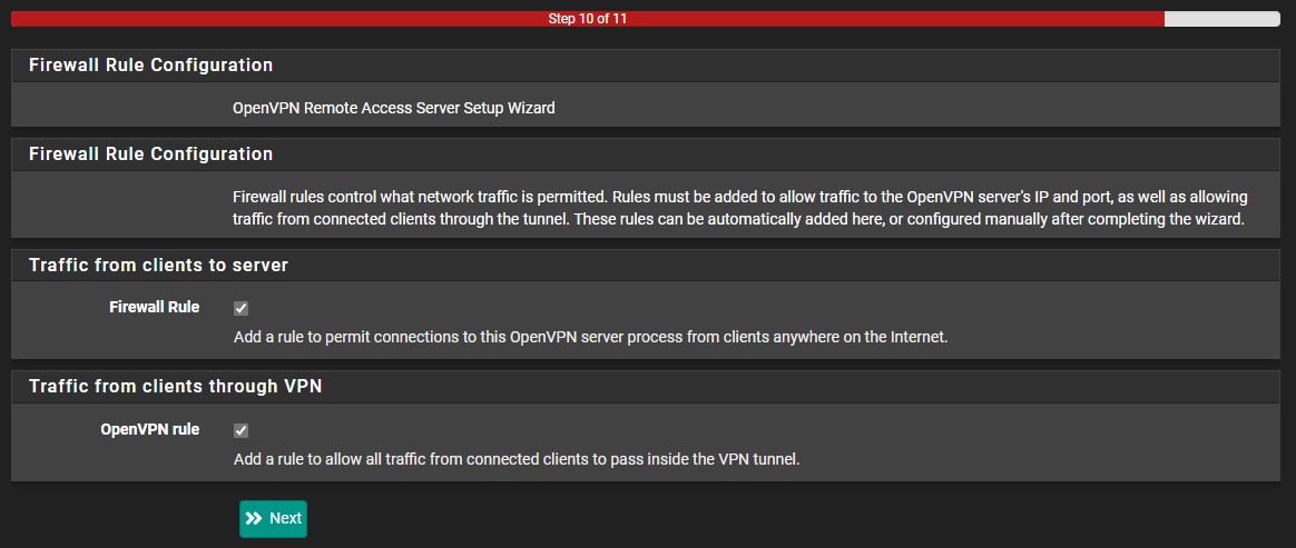 automatic firewall rule creation