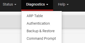 accessing the command prompt in pfsense