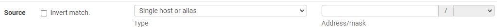 constraining a port forward rule to a specific address or range