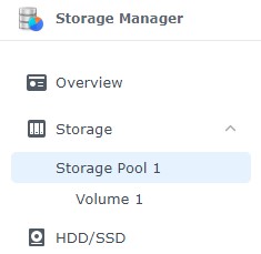 how to access the storage pool settings