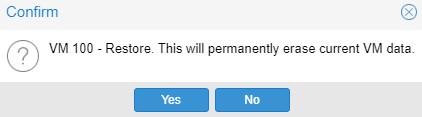 agreeing to permanently erase the existing vm.