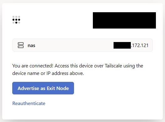 viewing the nas that was just connected