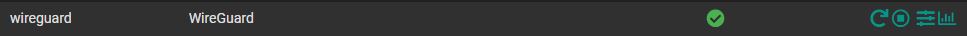 restarting the wireguard service in pfsense