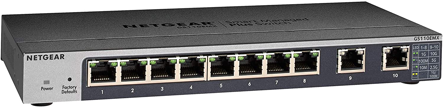 what is the best 10gb switch - NETGEAR GS110EMX