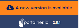 how to update portainer - new version available.