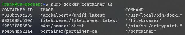How to Update Portainer 2 showing the docker containers on the device.
