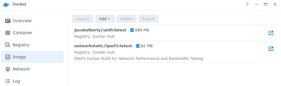 downloading the iperf3 image in docker.