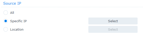 limiting access with a specific ip address