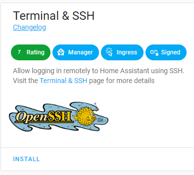 installing the terminal & ssh.