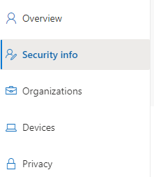 How to Create an App Password in Office 365 - viewing security info.