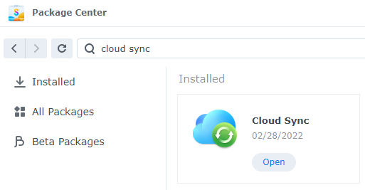 How to Set Up Synology Cloud Sync - synology cloud sync download from package center