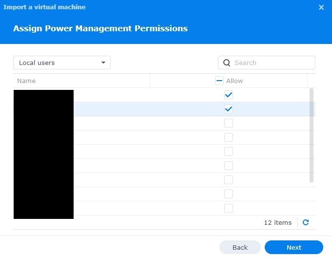 setting power management permissions.