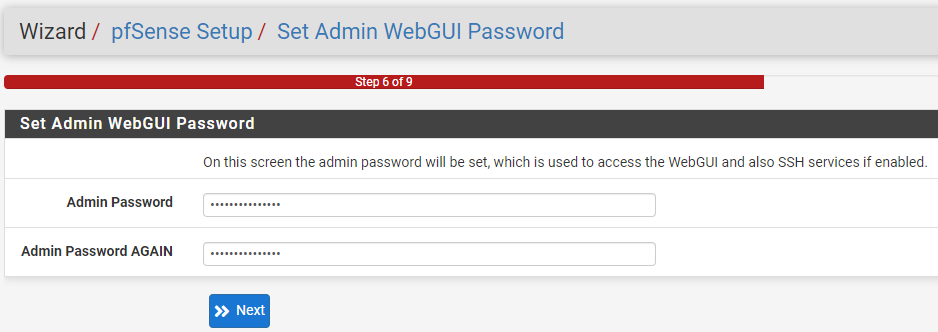 changing the web GUI admin password.