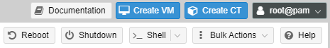 creating a new vm in proxmox.